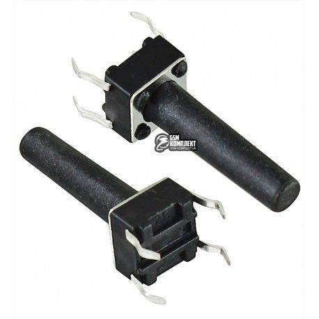 Кнопка тактова 6 x 6 x 17 мм, 4pin (150192)