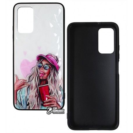 Чохол для Xiaomi Poco M3, Redmi 9T, Ladies Cocktail Prism, пластикова кришка, силіконова рамка (149367)