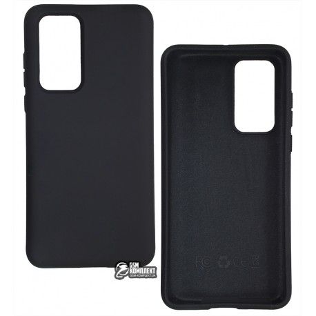 Чохол для Huawei P40, Silicone cover, софттач силікон, чорний (151179)