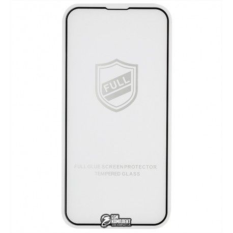 Захисне скло для iPhone 13 mini, 2.5D, Full Glue, чорне (152214)