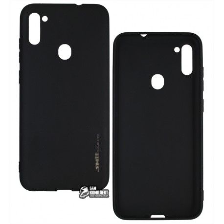Чохол для Samsung A115, M115 Galaxy A11, M11, Smitt, силіконовий, чорний (151425)