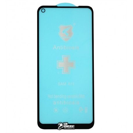 Захисне скло для Xiaomi Redmi Note 9, Redmi Note 9T, Polycarbone, 3D, з фаскою, чорне (152654)