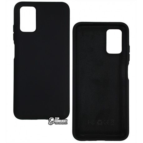 Чохол для Samsung A037 Galaxy A03s, Full Cover, силіконовий, чорний (MC- 12) (152587)