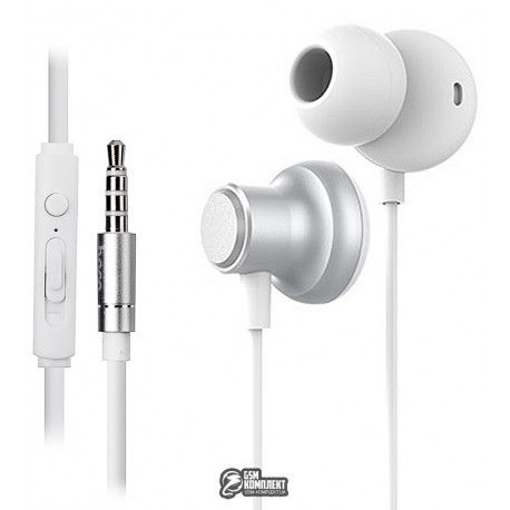 Навушники Hoco M44 Magic sound wired earphones з мікрофоном \ silver (152784)