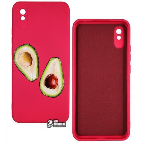 Чохол для Xiaomi Redmi 9A, Redmi 9I, ART Avocado, силіконовий, червоний (153401)