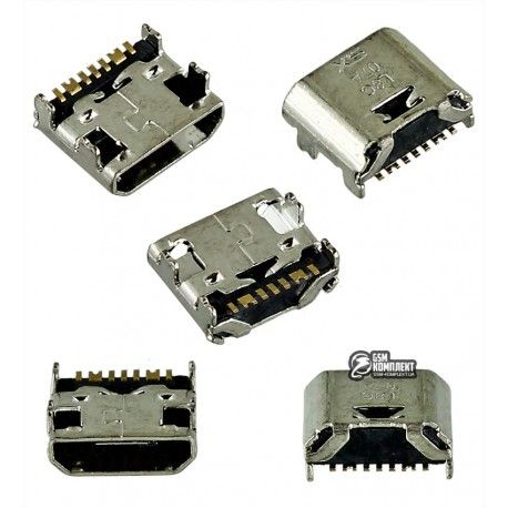 Коннектор зарядки Micro-USB для Samsung G360F Galaxy Core Prime LTE, G360H/DS Galaxy Core Prime, G360M/DS Galaxy Core Prime 4G LTE, G361F Galaxy Core Prime VE LTE, G361H Galaxy Core Prime VE, I8550 Galaxy Win, I8552 Galaxy Win, I9080 Galaxy Grand, I9082 G (078065)