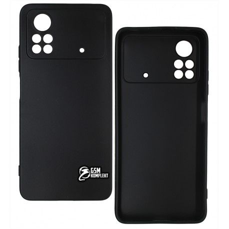 Чохол для Xiaomi Poco X4 Pro 5G, Joy (Black Matt ), матовий силікон, чорний (158745)