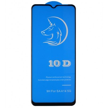Захисне скло для Samsung A145 Galaxy A14, 4D, Titanium, чорне (159243)