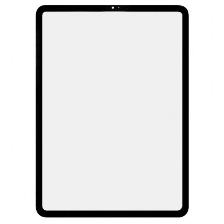 Скло дисплея для Apple iPad Pro 11 (2020), з OCA-плівкою, чорне (159795)