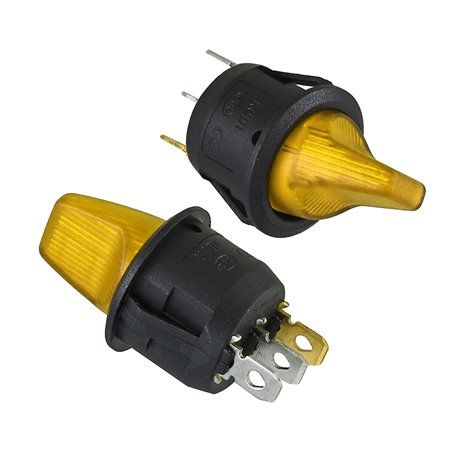 Перемикач клавішний KCD1-101N-10 з підсвічуванням ON-OFF 3pin (160437)
