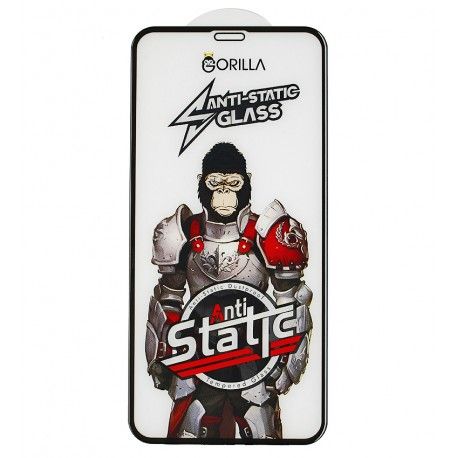 Захисне скло для Apple iPhone X/ XS/ 11 Pro, Full Glue, Gorilla Anti-Static, 0.3 мм, чорне (160703)