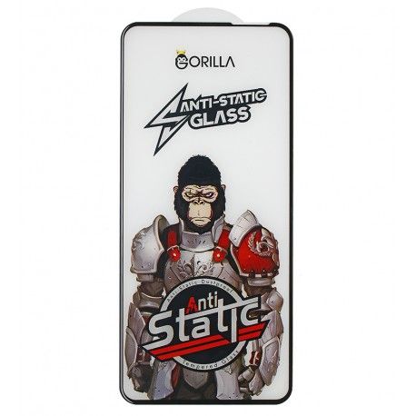 Захисне скло для Xiaomi Redmi 10, Full Glue, Gorilla Anti-Static, 0.3 мм, чорне (160712)
