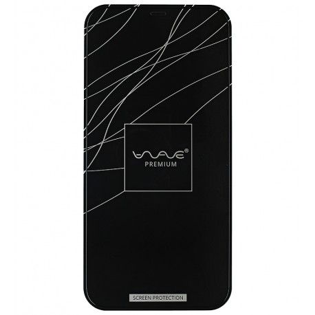 Захисне скло для iPhone 12 Pro Max, 2.5D, WAVE Premium, чорне (160840)