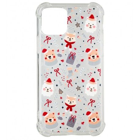 Чохол для iPhone 11 Pro, WAVE Christmas Holiday, силіконовий прозорий, christmas animals (162542)