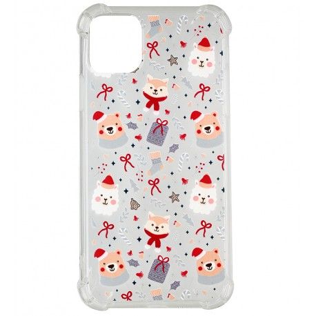 Чохол для iPhone 11 Pro Max, WAVE Christmas Holiday, силіконовий прозорий, christmas animals (162543)