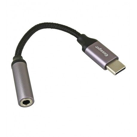 Кабель AUX Type-C штекер на 3.5mm (джек) гніздо, Essager (162908)