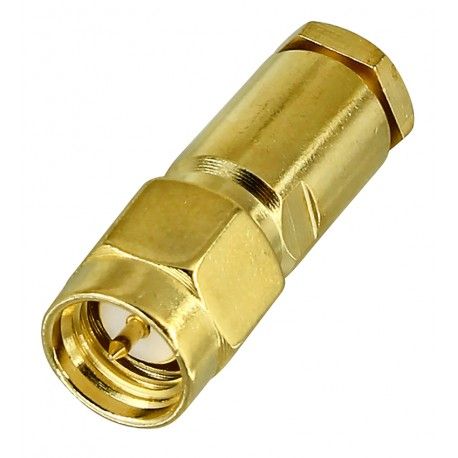 Штекер SMA male (папа) на кабель RG174 (163407)