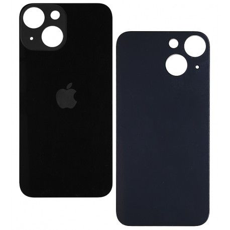 Задня панель корпусу Apple iPhone 13 mini, чорний, без зняття рамки камери, big hole, Midnight (163811)