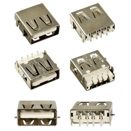 Гніздо USB-AF на плату USB-08 (163447)
