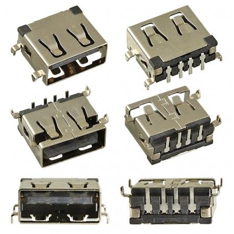 Гніздо USB-AF short body 11mm H=1.1mm USB-92 (163433)