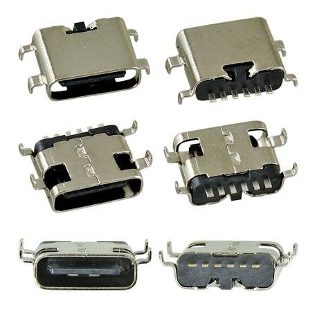 Гніздо USB Type-C 6pin t=0.8mm кутове C-20 (163489)